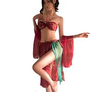 Temptshow Asian Chinese Geisha Cosplay Women's Chinese Style Cheongsam Lingerie Japanese Anime Costume (Flying Dancer)