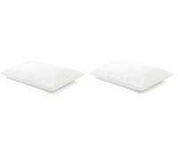 TEMPUR Ease Hug Pillow 74cm x 50cm - With Extra Soft Material Micro-Cushions - Made from NASA Recognised Supportive Memory Foam Material - Made in Denmark - Washable Cover…, White (Pack of 2)