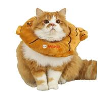 Tempura Cat Recovery Collar - Soft Taiyaki Anti Lick Kitten Cone, Dog Neck Collar | Plush Elizabethan Collar, Protective Neck Shield For Pets For Wound Healing And Recovery Cats And