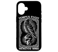 Tempus Fugit Memento Mori Latin Saying Case for iPhone 16