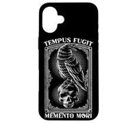 Tempus Fugit Memento Mori Latin Saying Case for iPhone 16 Plus