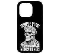 Tempus Fugit Memento Mori Stoic Roman Emperor Skull Stoicism Case for iPhone 15 Pro