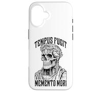 Tempus Fugit Memento Mori Stoic Roman Emperor Skull Stoicism Case for iPhone 16