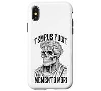 Tempus Fugit Memento Mori Stoic Roman Emperor Skull Stoicism Case for iPhone X/XS