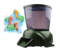 TEMU-SC 4.5L Pond feeder, Pond fish feeder, Automatic fish feeder for pond, Timer High Capacity for Vacations & Hot or cold weather(battery powered)