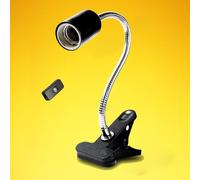 TEMU-SC Reptile Light Fixture - Dome Lamp Shade, Heat Lamp Holder, E27 UVA/UVB Bulb Lamp Light Holder (UK Plug) (Without Bulb)