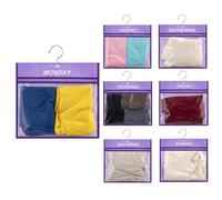 TEMUORG 7 Pcs Weekly Travel Organizer Pouches Day of Week Clothing Packing Cubes Monday to Sunday School Clothes Organizer for Kids (Purple)