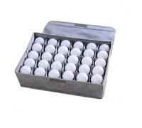 TEMYFIVE 1 Pcs Light Bulb Storage 0rganizer, Christmas Light Storage Keep 30 Capacity Light Bulb Foldable Organizer with Lid Sturdy PP Board Fits Various Balls Standard Bulbs for Xmas Holiday