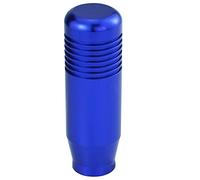Temzzer 3.3 in Shifter Stick Knob Polished Alloy Lever Shift Handle Heavy Racing Gear Lever Head for Most Manual Automotive Vehicles (Blue)