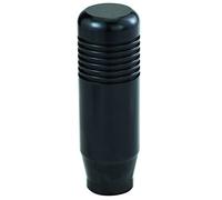 Temzzer 3.3 in Shifter Stick Knob Polished Alloy Lever Shift Handle Heavy Racing Gear Lever Head for Most Manual Automotive Vehicles (Black)