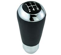 Temzzer 5 Speed Shifter Lever Knob Light PU Leather Car Gear Stick Head Shift Grip Handle for Most Manual Automotive Vehicles (Black)
