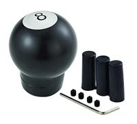 Temzzer 8 Ball Shifter knob Round Transmisson Gear Handle Aluminum Alloy Vehicle Shift Stick Lever Head for Most Manual Automotive Vehicles (Black)