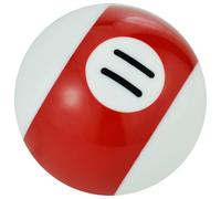 Temzzer Ball Gear Knob Stick Shift Resin Transmisson Shift Lever Knob for Most Manual Automotive Vehicles (White, Red 11)