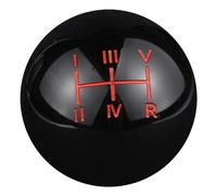 Temzzer Ball Gear Shifter Knob Resin 5 Speed Car Shift Lever Knob Weighted for Most Manual Automatic Vehicles M10x1.5 M10x1.25 M8x1.25 (Black)