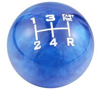 Temzzer Ball Resin Car Gear Lever Shifter Knob 5 Speed Heavy Vehicle Shift Handle Stick Head for Most Manual Automotive Vehicles (Blue)