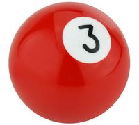 Temzzer Billiard Ball Gear Stick Shift Knob Resin Transmisson Gear Knob for Most Manual Automotive Vehicles (Red 3)