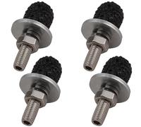 Temzzer Car Tag Frame Kits License Plate Frame Holder Screws Anti-Theft Car Plate Fasteners for Most Vehicle Motorcycle 4 PCS (Black)