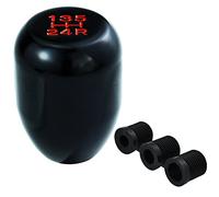 Temzzer Gear Knob 5 Speed Weighted Shifter Knob Gear Stick Short Handle for Most Manual Automatic Vehicles (Black)