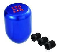 Temzzer Gear Knob 5 Speed Weighted Shifter Knob Gear Stick Short Handle for Most Manual Automatic Vehicles (Blue)