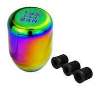 Temzzer Gear Knob 5 Speed Weighted Shifter Knob Gear Stick Short Handle for Most Manual Automatic Vehicles (Colorful)