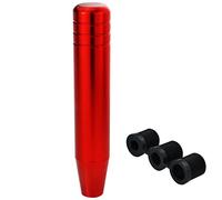 Temzzer Gear Knob 7 Inch Long Weighted Car Shift Handle Aluminium Gear Stick Shifter Head for Most Manual Automation Vehicles (Red)