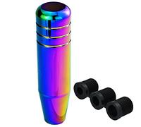 Temzzer Gear Shift Knob 5 Inch Shifter Lever Head Aluminium for Most Manual Automatic Vehicles (Colorful)