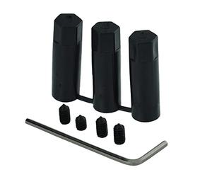 Temzzer Gear Shifter Knob Adapters Stick Shift Lever Head Replacement Accessories Fit Most Manual Automotive Vehicles (Hexagonal)