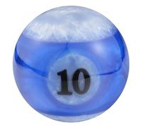 Temzzer Gear Shifter Knob Billiard Shapes Shift Stick Lever Handle Resin Gear Shift Handle for Most Manual Automatic Vehicles M10x1.5 M10x1.25 M8x1.25 (White, Blue 10)