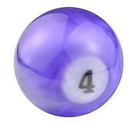 Temzzer Gear Shifter Knob Billiard Shapes Shift Stick Lever Handle Resin Gear Shift Handle for Most Manual Automatic Vehicles M10x1.5 M10x1.25 M8x1.25 (Purple 4)