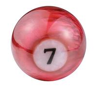 Temzzer Gear Shifter Knob Billiard Shapes Shift Stick Lever Handle Resin Gear Shift Handle for Most Manual Automatic Vehicles M10x1.5 M10x1.25 M8x1.25 (Brown 7)