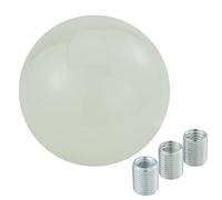 Temzzer Gear Shifter Knob Luminous Ball Transmission Shift Lever Head Resin for Most Manual Automatic Vehicles (Milky White)