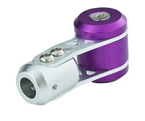 Temzzer Gear Stick Knob T Shaped Car Gear Shifter Head Aluminum Shift Lever Knob for Most Manual Automatic Vehicles (Purple)