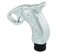 Temzzer Grip Handle Shifter Handle Knob Heavy Resin Car Gear Shifter Lever Stick for Most Manual Automotive Vehicles (Silver)