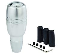 Temzzer Push Button Gear Stick Knob Weighted Shifter Lever Handle 4 in Car Shift Head for Most Automatic Transmission Vehicles (Silver)