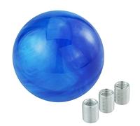 Temzzer Shift Gear knob Ball Shifter Stick Handle Resin Round Transmisson Stick Head for Most Manual Automatic Vehicles (Blue)