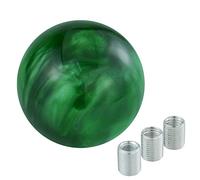 Temzzer Shift Gear knob Ball Shifter Stick Handle Resin Round Transmisson Stick Head for Most Manual Automatic Vehicles (Green)