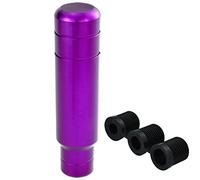 Temzzer Shift Knob 5 in Aluminum Car Gear Shifter Head Weighted Grip Stick Handle for Most Manual Automatic Vehicles (Purple)