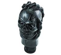 Temzzer Skull Resin Transmission Gear Shifter Lever Knob Heavy Shiny Vehicle Stick Handle for Most Manual Automotive Vehicles (Black)