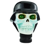 Temzzer Skull Resin Vehicle Gear Handle Stick Knob Heavy Shiny Car Shifter Lever Head for Most Manual Automotive Vehicles (Black)