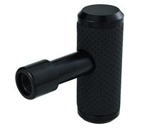 Temzzer T Shifter Knob Leather Shift Knob Gear Shift Stick Head for Most Manual Automatic Vehicles (Black)