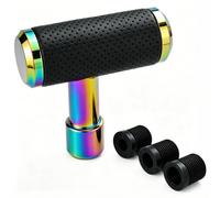 Temzzer T Shifter Knob Leather Shift Knob Gear Shift Stick Head for Most Manual Automatic Vehicles (Colorful)