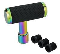 Temzzer T Shifter Knob Leather Shift Knob Gear Shift Stick Head for Most Manual Automatic Vehicles (Colorful)