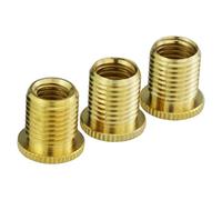 Temzzer Threaded Gear Knob Adapters Aluminium Alloy Gear Knob Replacement Accessories for Most Manual Transmission Vehicles (Gold2)