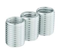 Temzzer Threaded Gear Shifter Handle Knob Adapters Aluminum Alloy Transmission Stick Shift Knob Replacement Accessories for Most Manual Automotive Vehicles (Silver)