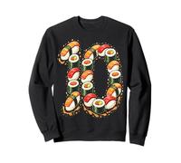 Ten 10th Birthday Sushi Kawaii Cuisine 10 Year Old Girls Sweatshirt