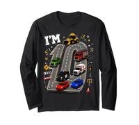 Ten 10yr 10th Birthday Emergency Vehicles 10 Year Old Gifts Long Sleeve T-Shirt