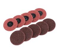Ten 75mm Polycarbide Abrasive Pads (Medium)