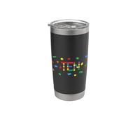 Ten - Age 10 Year Old Building Bricks Kid 10th Birthday Stainless Steel Insulated Tumbler