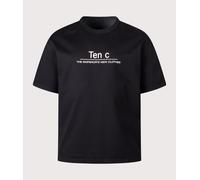 Ten c Mens Manica Corta T-Shirt - Colour: 999 Black - Size: Large