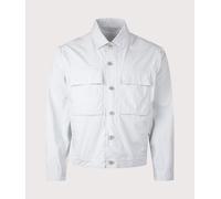 Ten c Mens Piece Dyed Mid Layer Overshirt - Colour: 962 Grey Microchip - Size: 50/L